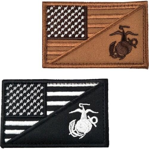 USA Army Navy Seals Badges Soldier Hat Bag Military Sticker Embroidery Velcro Applique American Flag Backpack Tactical Patches