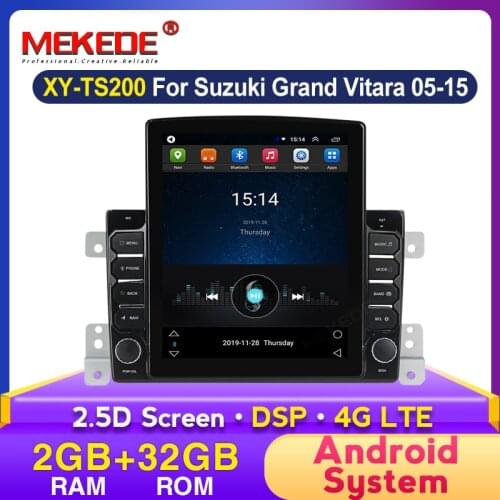 4G LTE HD 9.7" Tesla screen NO Car DVD For suzuki grand vitara 2007-2015 Stereo gps navigation car radio USB audio video player