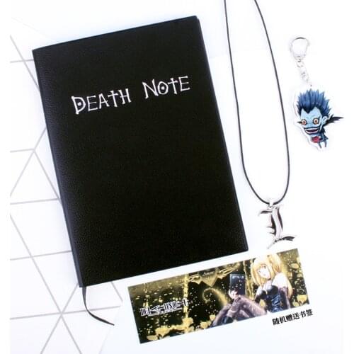DEATH NOTE Notebook Black Anime Sketchbook Feather Pen Kawaii Stationery Student School Office Stationary Journal Writing Book