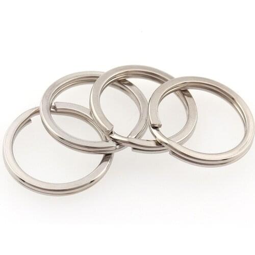 20pcs/lot 16mm Metal Silver Key Holder Split Rings Unisex Keyring Keychain Keyfob Accessories