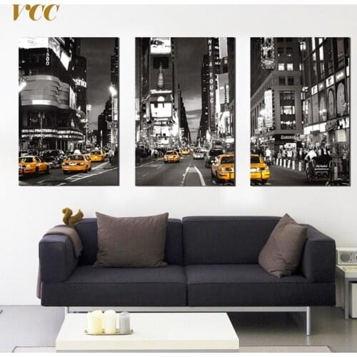 VCC Wall Art Canvas Painting,Times Square New York City Picture,Canvas Prints,Posters And Prints,Wall Pictures For Living Room