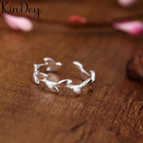 Personality Gothic Vintage Leaf Branch Rings For Women Bridal Wedding Engagement Punk Resizable Antique Rings Rock Jewelry