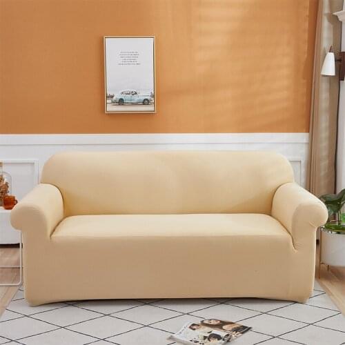 Combined Sofa Cover Solid Color Sofa Bed Covers Sofas 2 and 3 Seats Left Chaise Longue Cover for Couch Home Textile Garden