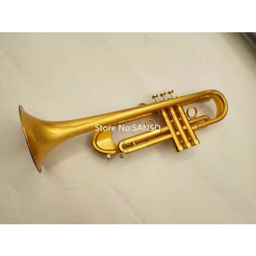 Best quality Bb Trumpet Brass Plated Professional Trumpet Musical Instruments With Case
