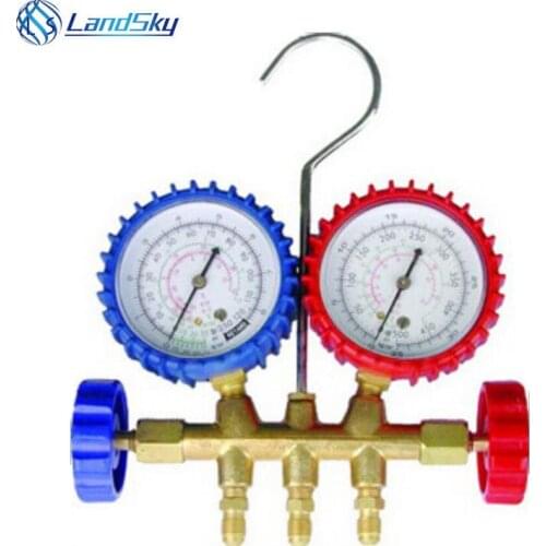 Copper valve double refrigerant refrigeration table Manifold Gauge Set A/C Air Conditioning
