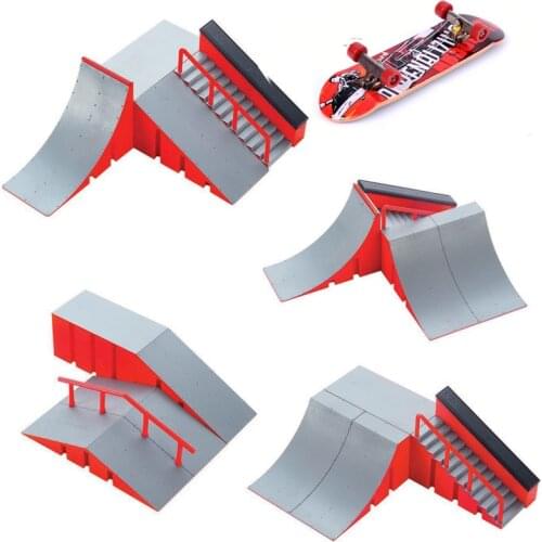 Mini Skateboard Toy Skate Park For TechDeck Fingerboard Skateboard Ramps Fingerboard Ultimate Park Training Board Toys for Kids