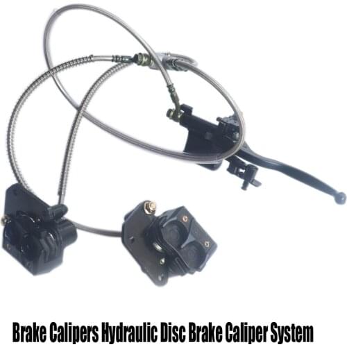 Motorcycle Brake Calipers Hydraulic Disc Brake Caliper System+Pads For Quad Dirt Bike ATV 150CC 250CC