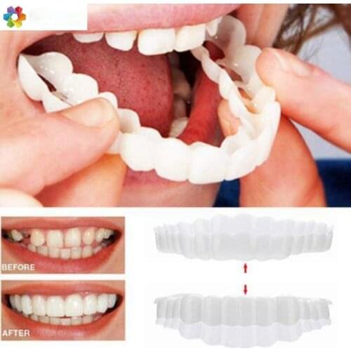 New Braces Dentures Eat Simulation Beautify Teeth Fixed Protective Sleeve Cover Temporary Denture Teeth Grillz Dental Grills