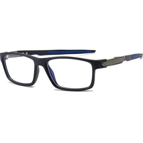 Blue Light Blocking Glasses Rectangle TR90 Frame Anti Blue Ray UV Filter Eyeglasses Fashion Sport Mens Eyeglasses Frames