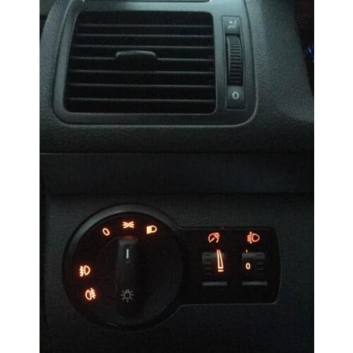 FaroeChi Headlight Switch Fog Lamp Switch For VW Caddy III Touran Jetta Golf V VI 5 6 Jetta Passat B6 CC Rabbit