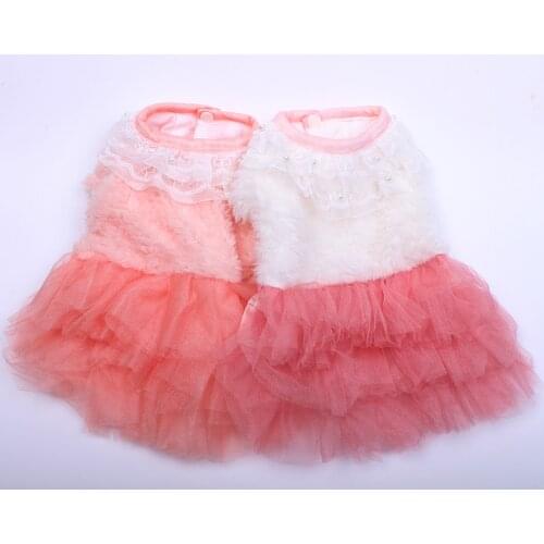 Princess Dog Pet Warm Dress Hoodie Girl Pet Puppy Coat Jacket Winter Warm Apparel Outfit