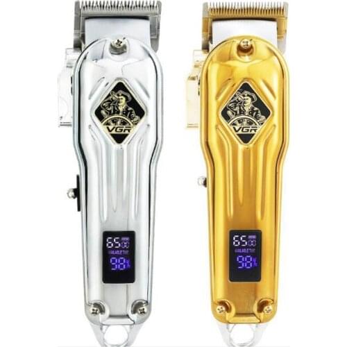 V hair trimmer USB rechargeable hair clipper haircut machine oilhead clipper white hair carving engraving beard trimmer LCD