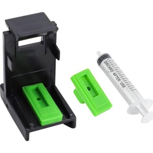Ink Refill NEW Tool Cartridge Clip Snap Fill Clamp Absorption-DIY CISS Kits With 10ML Syringe Needles For HP