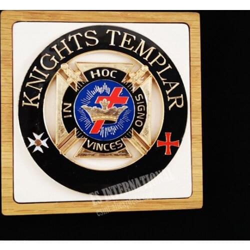 Masonic Car emblem "KNIGHTS TEMPLAR "Badge Mason Freemason Size 3'' NO.8 Symbol Gift for Freemason cloth accessories
