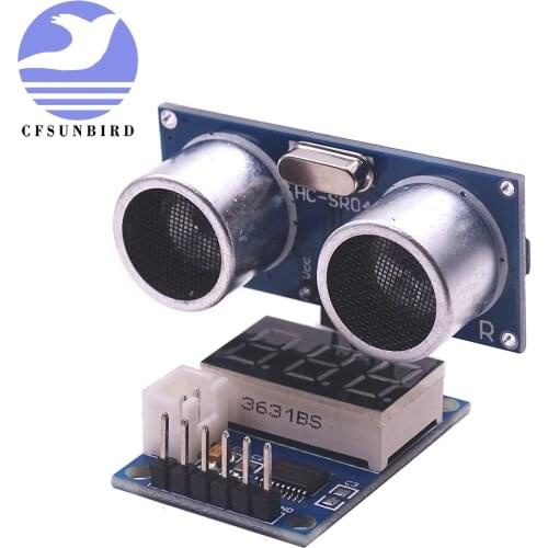 1lot HC-SR04 Ultrasonic Module Distance Measuring Transducer Sensor Detector Ranging Module with Digital Display Control Board