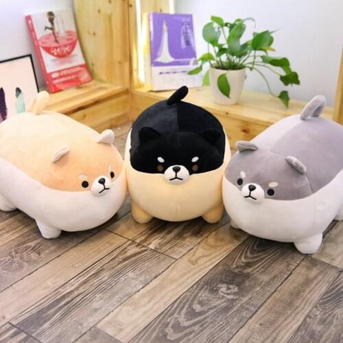 1PC New 40cm Cute Shiba Inu Dog Plush Toy Stuffed Soft Animal Corgi Chai Pillow Christmas Gift for Kids Kawaii Valentine Present