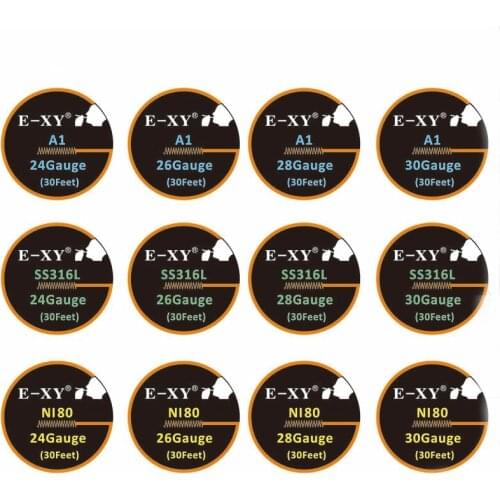 10m/roll NI80 Wire heating wires for SS316L DIY Pre-built Coil A1 heating Wires