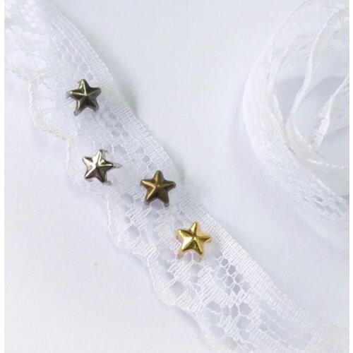 20PCS/pack Handmade Craft DIY Baby Toy Clothing Accessories Five-pointed Star Small Rivets Decoration Supplies