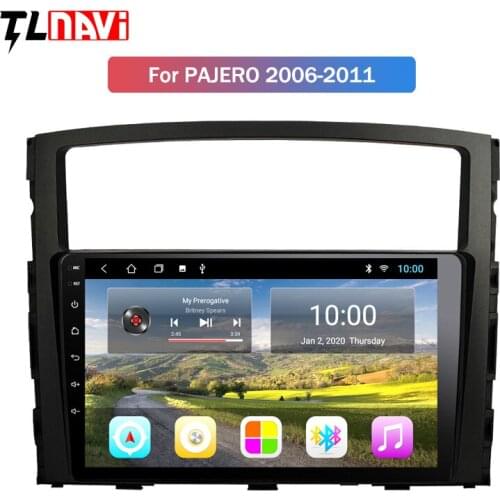 2G RAM 9 inch Android 10 car dvd gps navigation For Mitsubishi Pajero 2006-2011 multimedia radio system
