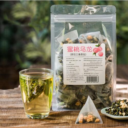 50 Pcs High Mountain Oolong Chinese Tea Bags Sweet Dried Peach Anxi Oolong Chinese Tea Loose Leaf Teabags 250g