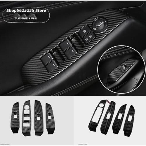 For Mazda 6 Atenza 2019 2020 Accessories Car Window Glass Lift Switch Cover Decoration Armrest Panel Trim