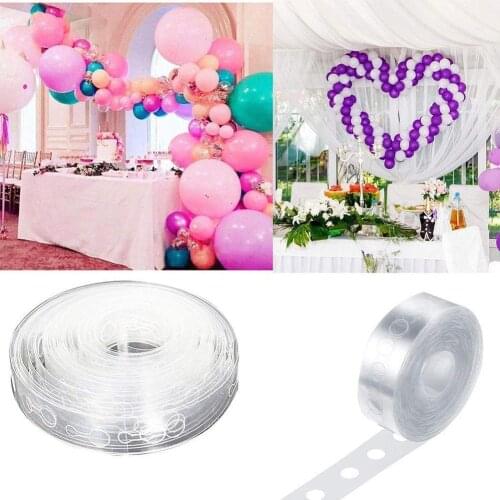 5M Plastic Balloon Accessories Balloon Chain Birthday Party Balloon Arch Wedding Party Decor Balloon Seal Pump Clips Supplies