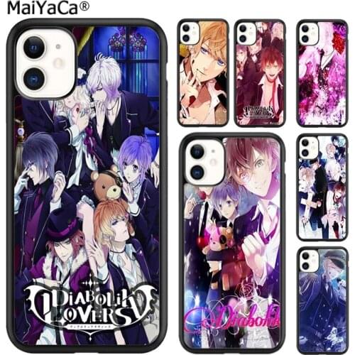 MaiYaCa Diabolik Lovers Japan Anime Phone Case Cover For iPhone SE 6 6s 7 8 plus X XR XS 11 12 pro max Samsung Galaxy S8 S9 S10