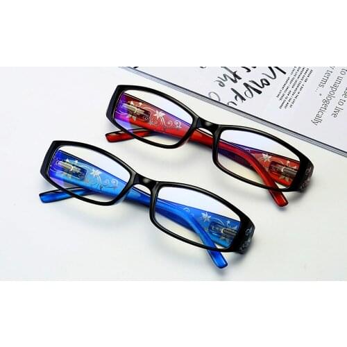 CLARA VIDA 2 Paires!!! Anti-blue Light Retro Presbyopic Reading Glasses for Men and Women Super Light+1.0 +1.5 +2.0 To +4.0