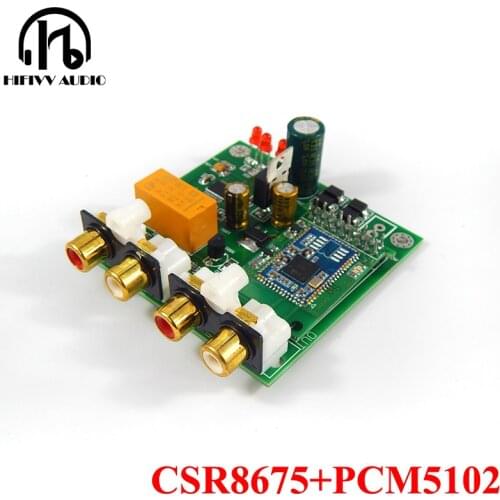 CSR8675 + PCM5102A Bluetooth 5.0 APTX HD DAC Bluetooth Receiver Supports analog input and output