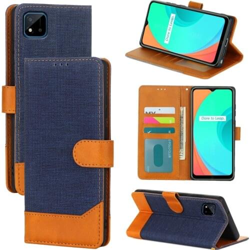 Flip Case for Realme C15 C17 C12 C11 2021 Cover Leather Wallet Book Etui For OPPO Realme C 11 12 15 17 Phone Protective Case Bag