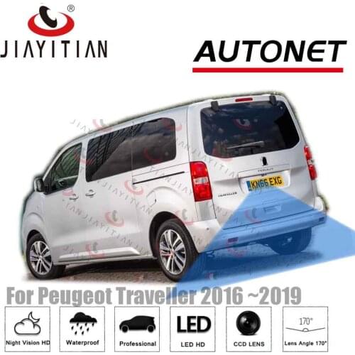 JIAYITIAN Rear view Camera For Peugeot Traveller 2016 2017 2018 CCD Night Vision Backup Cameras Reverse Camera reserved hole