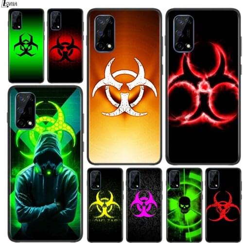 Red biohazard Shockproof Cover for OPPO Realme7 7i 6 5 3 2 Pro C1 C2 Black Phone Case Shell Soft Fundas Coque Capa