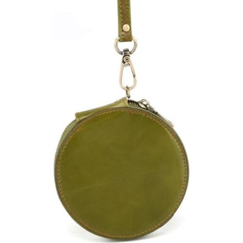 2020 Pu Leather Round Wallet Unisex Credit Card Holder Wallet Men Women Mini Wallet Round Coin Purse