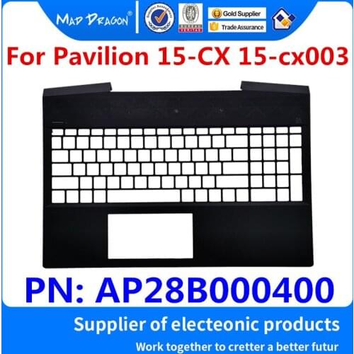 MAD DRAGON Brand laptop new Palmrest Top Cover Upper Case black C shell For HP Pavilion 15 15-CX 15-cx003 Series AP28B000400