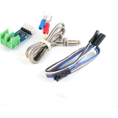Free shipping 5pc MAX6675 temperature sensor module with K type thermocouple Temperature detection and collection module