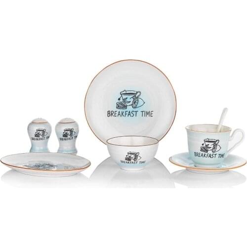 Schafer Bonn Breakfast Set-32 Pieces-Blue