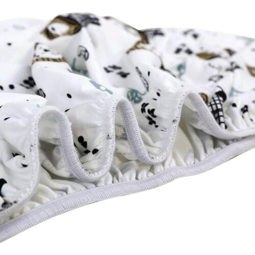 54DA Baby Moses Basket Bed Crib Care Pad Covers Print Fitted Sheet Soft Stretchy Craddle Sheets for Mattress Mat Cover