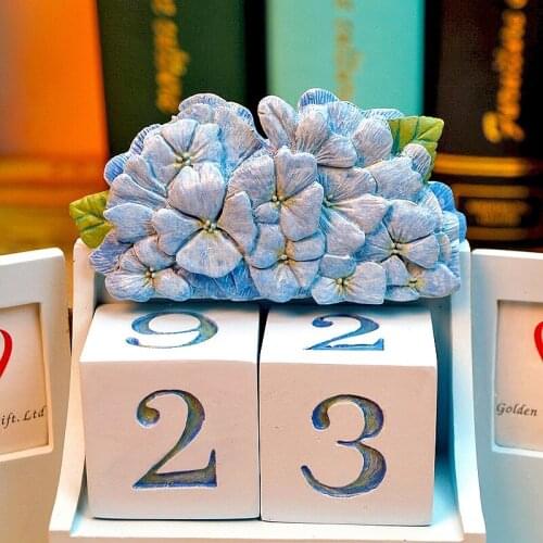 Orchid Resin Calendar Creative Calendar Decoration Fashion Office Desk Calendar Modern Library Furnishings Creative Gift