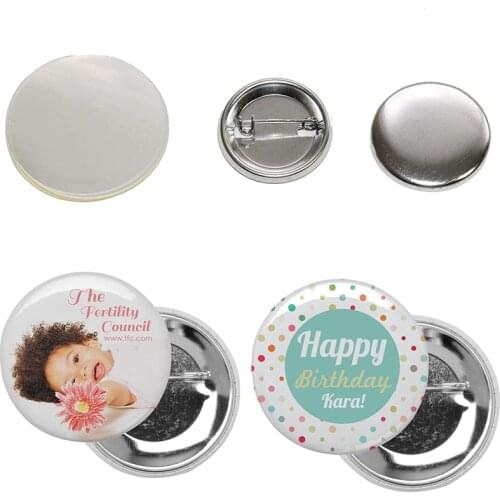 Original Button Badge Parts Metal Blank Pin Button Badge Maker Parts DIY Arts Crafts Supplies 25/32/37/44/50/56/58mm