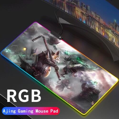 Defense of the Ancients RGB Colorful Gaming Large Mouse Pad Gamer Led DOTA2 Computer Mousepad PC Desk Play Mat with Backlit
