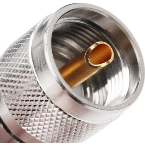 RF Coaxial Adapter UHF Male Plug PL259 Clamp RG8 RG165 RG213 LMR400 Connector