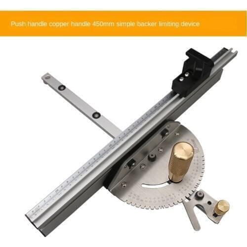 DIY Miter Gauge Aluminium Profile Fence W/ Track Stop Table Saw Router Miter Gauge Saw Assembly Ruler for Woodworking Tools