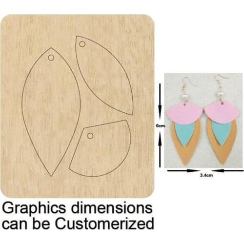 Stacked earrings die cut ,Steel Rule Metal Die Cutter, geometric faux Leather earrings Die Cut,Leather Punch ,Leather die cut