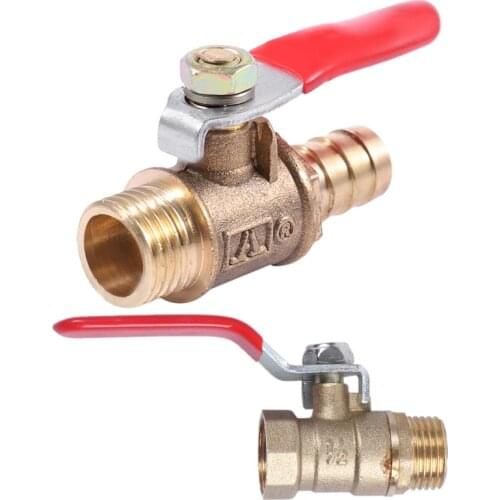 Male to Female M/F Thread 1/2 inch Full Port Brass Water Ball Valve & 10mm x 1/4 Inch PT Male Thread Brass Ball Valve CNIM Hot