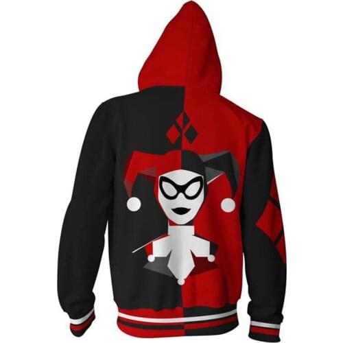 Anime Hoodie Sweatshirt Movie Joker Clown The Dark Knight Cosplay Costume Jacket Coats Men and Women