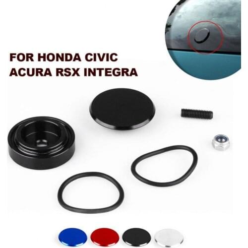 Aluminum Alloy Car Rear Wiper Delete Kit Plug Cap Universal Accessory for Honda