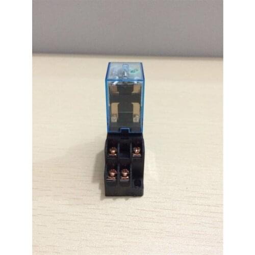 1 Set Mini Relay MY2NJ 8 Pin 5A With LED + PYF08A Socket Base Intermediate Relay 12VDC 24VDC 110VAC 220VAC