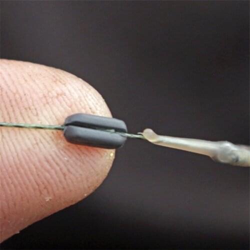 10pcs/lot Carp fishing Tungsten quick change line sinker weights kwick change sinkers hook link 0.8/0.6/0.4/0.3g