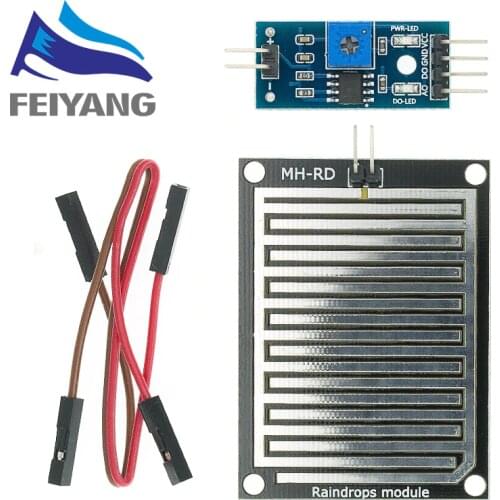 10PCS Snow/Raindrops Detection Sensor Module Rain Weather Module Humidity