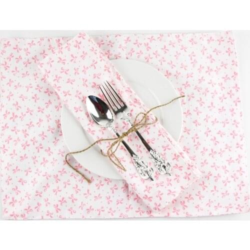 30x40cm children placemats fashion cotton placemat heat insulation mat dining table mat print fabric Napkin